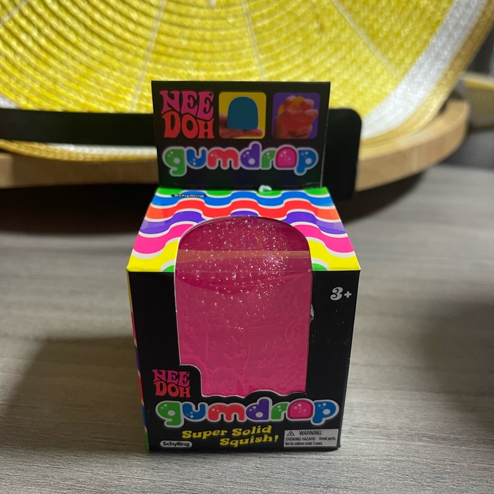 Nee Doh Gumdrop Super Solid Squish - Pink